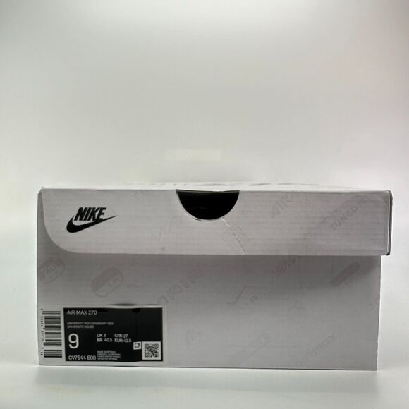 Nike Air Max 270 Triple University Red Sneakers CV7544-600 Mens Size 9 main image 2
